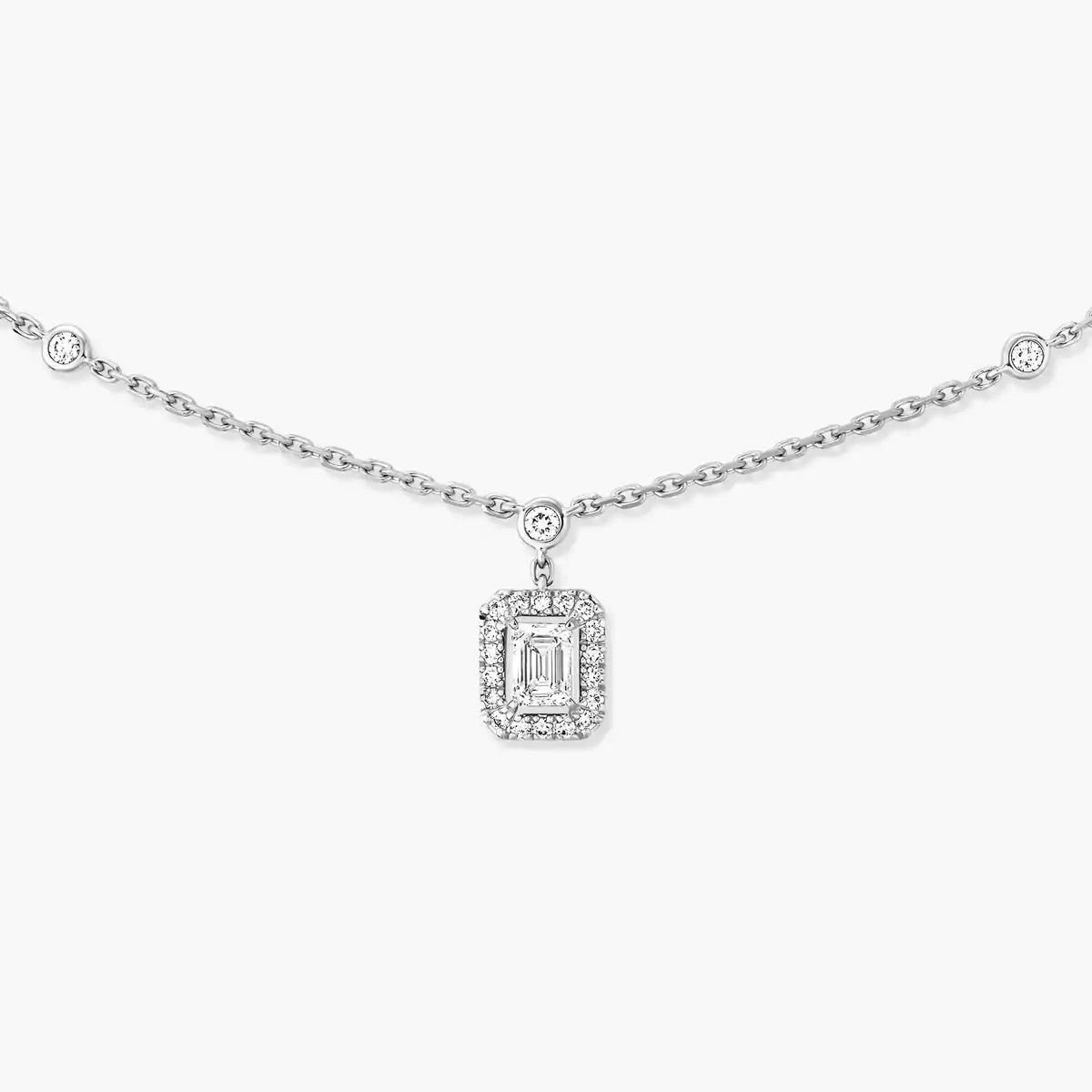 [LUXE]My Twin Diamond Necklace in Silver