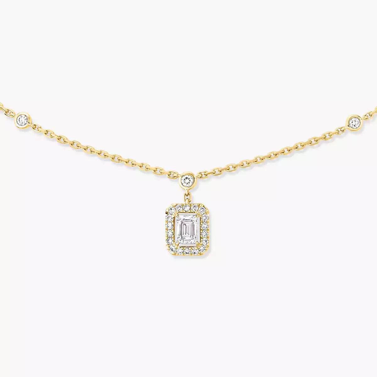 [LUXE]My Twin Diamond Necklace in Silver