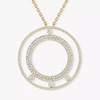 [LUXE]Move Romane Long Pave_-Set Diamond Necklace