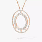 [LUXE]Move Romane Long Pave_-Set Diamond Necklace