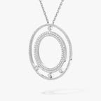 [LUXE]Move Romane Long Pave_-Set Diamond Necklace