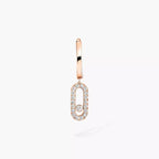 [LUXE]Move Uno Single Diamond Hoop Earring