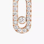 [LUXE]Move Uno Single Diamond Hoop Earring