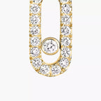 [LUXE]Move Uno Single Diamond Hoop Earring