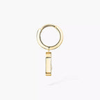 [LUXE]Move Uno Single Diamond Hoop Earring
