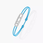 [LUXE]Messika Care(s) pink cord pavé bracelet