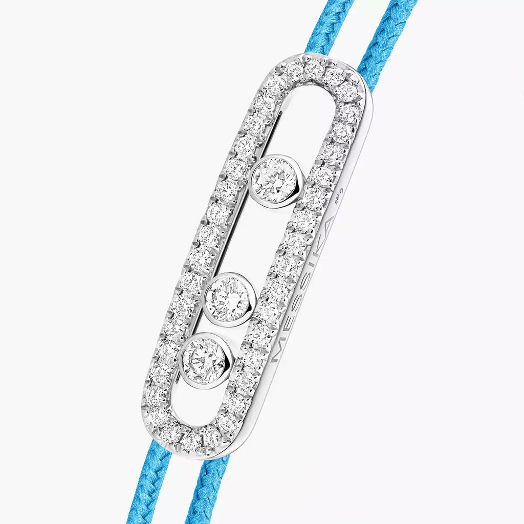 [LUXE]Messika Care(s) pink cord pavé bracelet