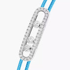 [LUXE]Messika Care(s) pink cord pavé bracelet