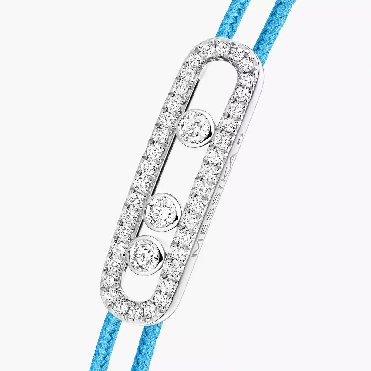 [LUXE]Messika Care(s) pink cord pavé bracelet