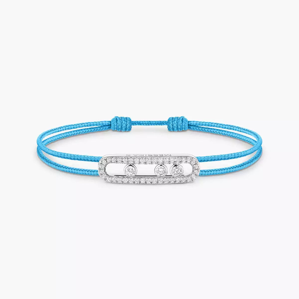 [LUXE]Messika Care(s) pink cord pavé bracelet