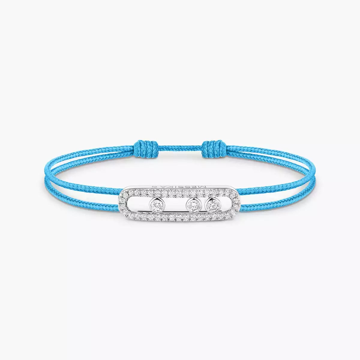 [LUXE]Messika Care(s) pink cord pavé bracelet