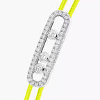 [LUXE]Messika Care(s) pink cord pavé bracelet