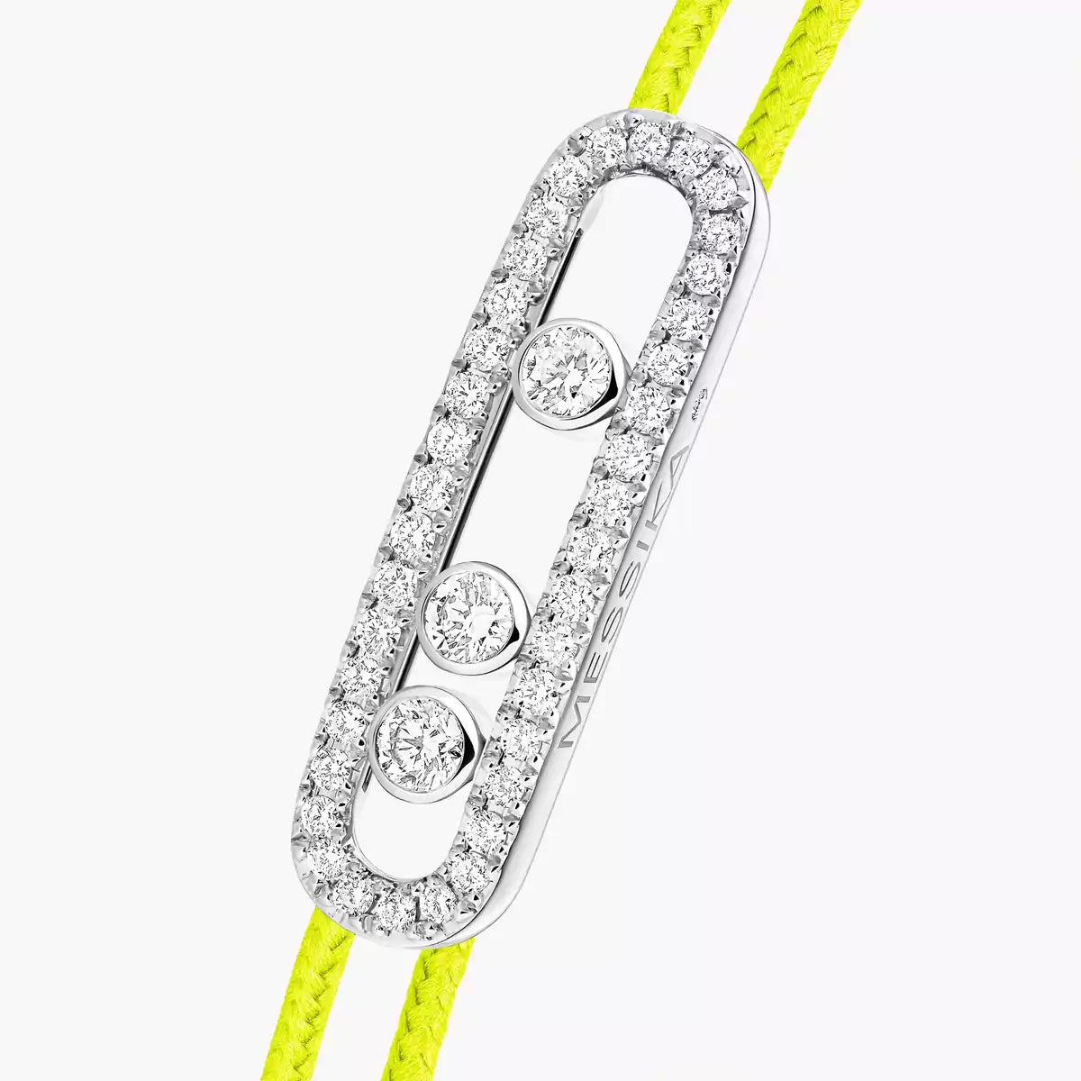 [LUXE]Messika Care(s) pink cord pavé bracelet