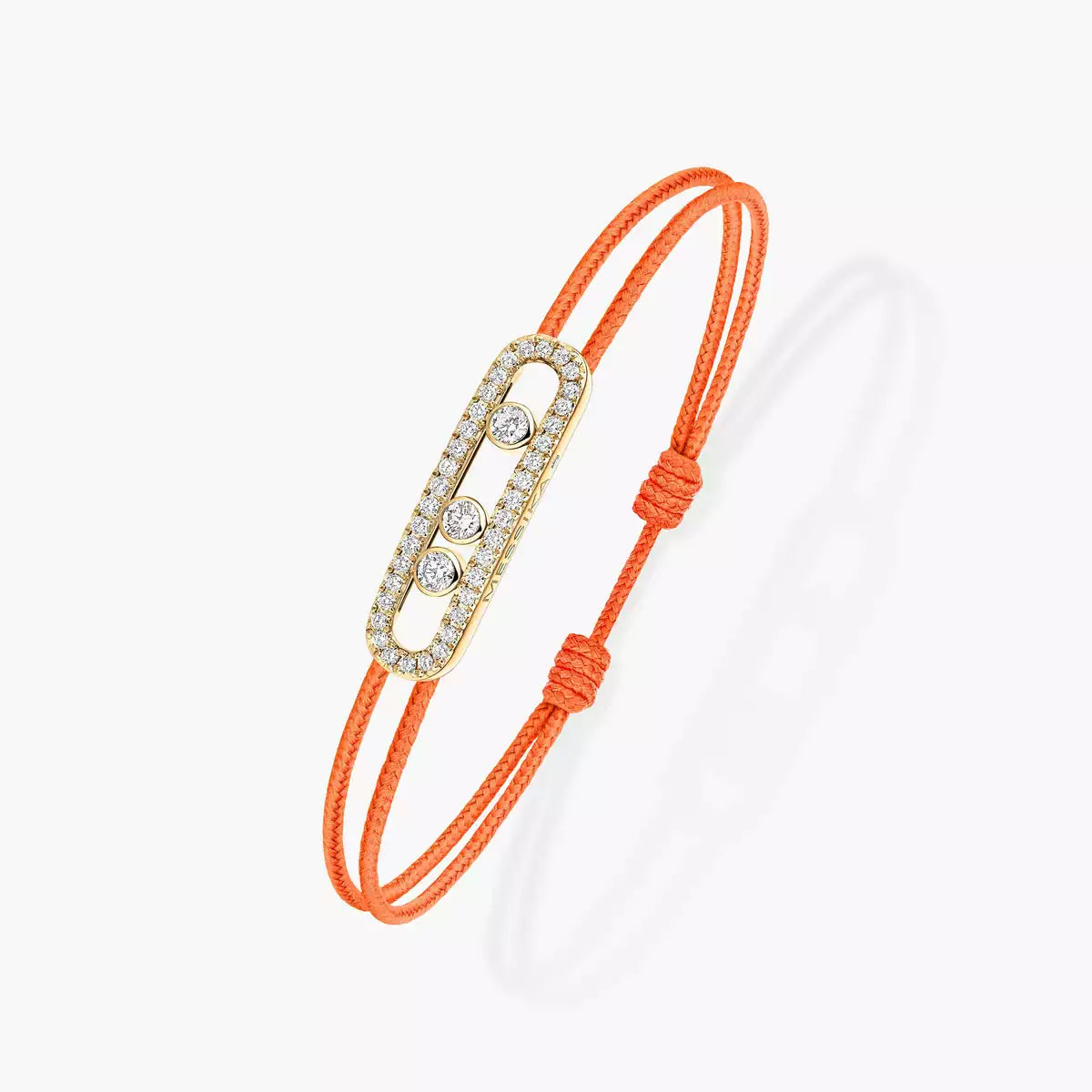 [LUXE]Messika Care(s) pink cord pavé bracelet