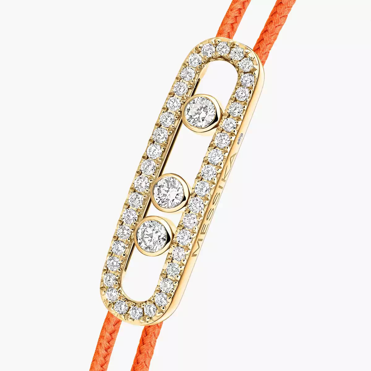 [LUXE]Messika Care(s) pink cord pavé bracelet