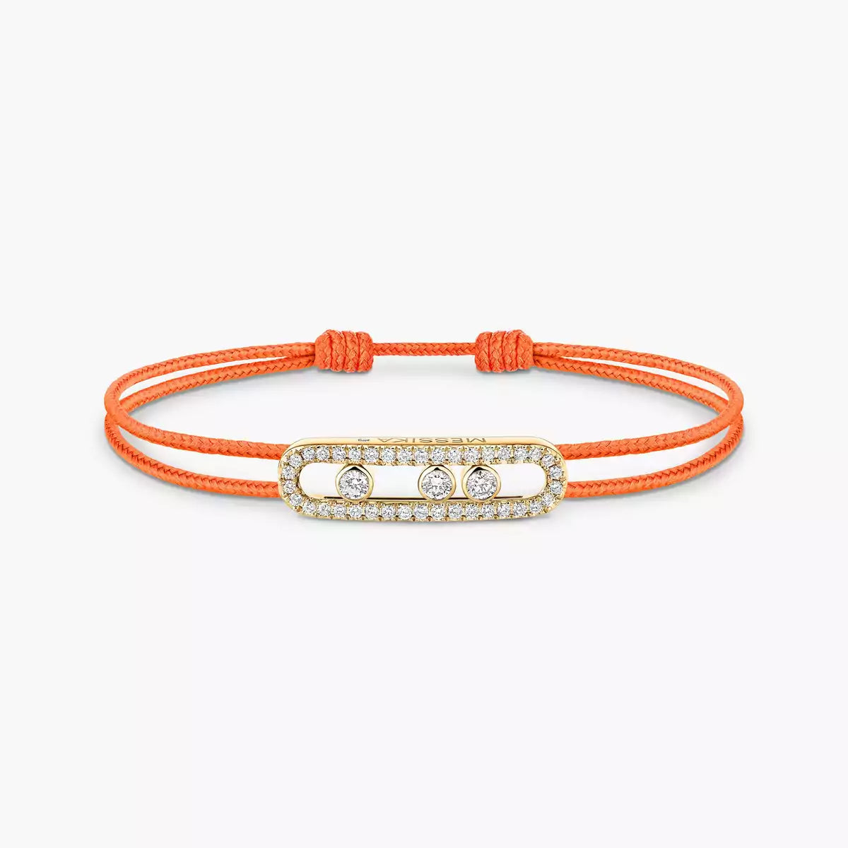 [LUXE]Messika Care(s) pink cord pavé bracelet