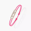 [LUXE]Messika Care(s) pink cord pavé bracelet