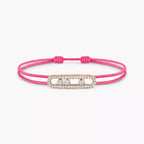 [LUXE]Messika Care(s) pink cord pavé bracelet