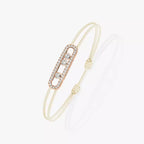 [LUXE]Messika Care(s) pink cord pavé bracelet
