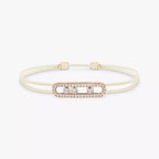 [LUXE]Messika Care(s) pink cord pavé bracelet
