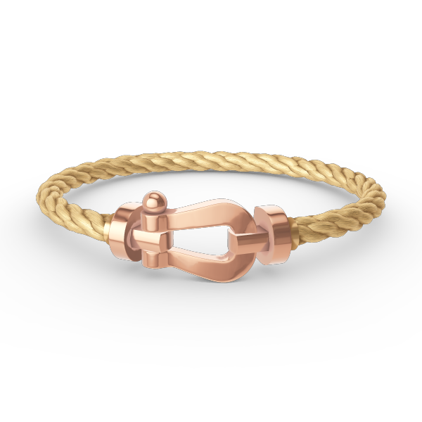 [Luxe]FORCE ラージホースシュー ダイヤモンドなしブレスレット ローズゴールド