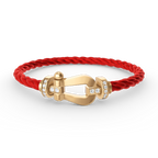 [Luxe]FORCE LARGE HORSESHOE HALF DIAMOND BRACELET GOLD