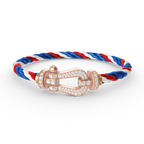 [Luxe]FORCE LARGE HORSESHOE FULL DIAMOND BRACELET ROSE GOLD