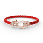 [Luxe]FORCE LARGE HORSESHOE FULL DIAMOND BRACELET ROSE GOLD
