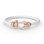 [Luxe]FORCE LARGE HORSESHOE FULL DIAMOND BRACELET ROSE GOLD