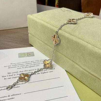 [Luxe] CLOVER 5 MOTIF LASER BRACELET COLLECTION