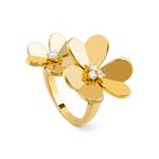 [Luxe]CLOVER COMOS GOLD DIAMOND RING
