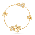 [Luxe]FRIVOLE GOLD 5 FLOWERS BRACELET