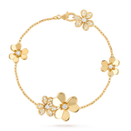 [Luxe]FRIVOLE GOLD 5 FLOWERS BRACELET