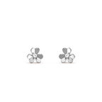 [Luxe]FRIVOLE MINI SILVER FLOWER EARRINGS