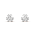 [Luxe]FRIVOLE SILVER FLOWER DIAMOND EARRINGS