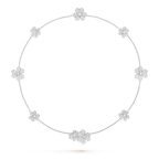 [Luxe]FRIVOLE SILVER 9 FLOWERS NECKLACE