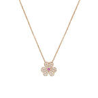 [Luxe]FRIVOLE ROSE GOLD FLOWER DIAMOND NECKLACE