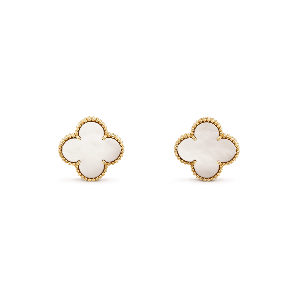 [Luxe]CLOVER MINI GOLD EARRINGS