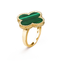 [Luxe]CLOVER MALACHITE RING