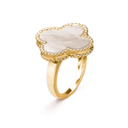 [Luxe]CLOVER WHITE MOP RING