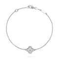 [Luxe]CLOVER  SINGLE FLOWER BRACELET SILVER