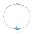 [Luxe]BUTTERFLY TURQUOISE BUTTERFLY BRACELET SILVER