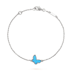 [Luxe]BUTTERFLY TURQUOISE BUTTERFLY BRACELET SILVER