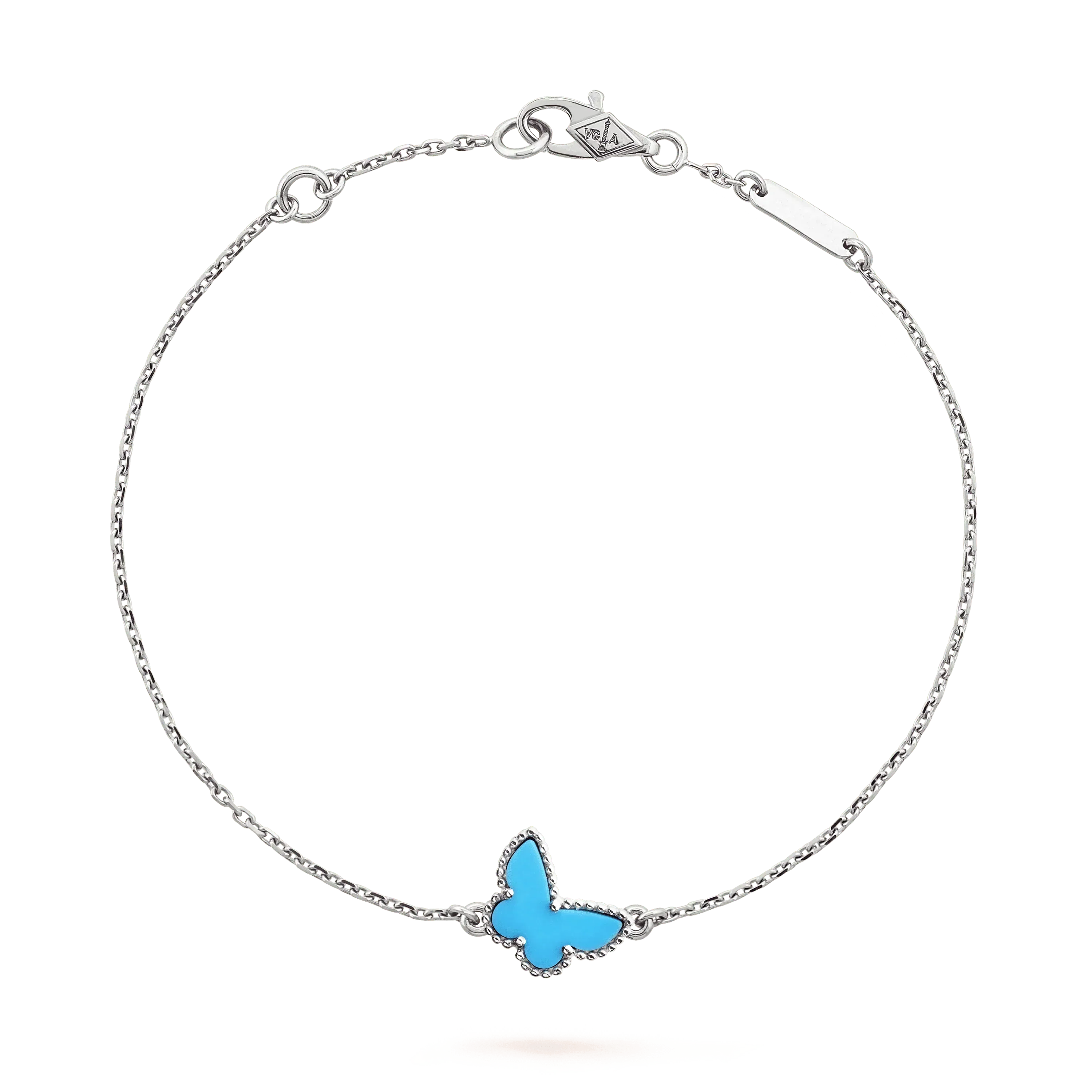 [Luxe]BUTTERFLY TURQUOISE BUTTERFLY BRACELET SILVER