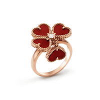 [Luxe]SWEET CLOVER CARNELIAN RING