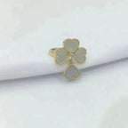 [Luxe]SWEET CLOVER WHITE MOP RING