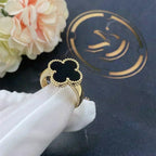 [Luxe]CLOVER ONYX RING