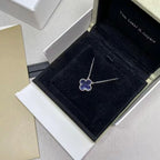 [Luxe]CLOVER 15MM PIETERSITE NECKLACE SILVER