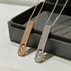 [LUXE]MY FIRST DIAMOND PAVED NECKLACE