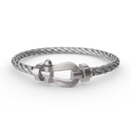 [Luxe]FORCE LARGE HORSESHOE NO DIAMOND BRACELET SILVER